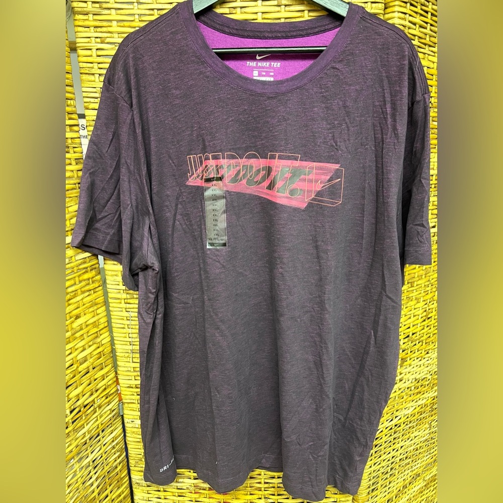 Nike- Dri- Fit, New with tags, Men’s XXL Purple Short sleeved Shirt